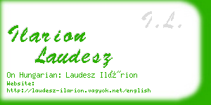 ilarion laudesz business card
